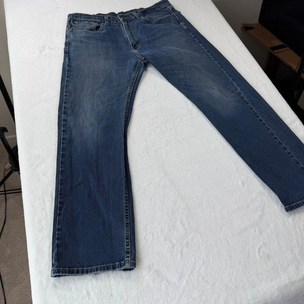 Levi's 514 Straight Fit Jeans Mens W36 L30 Blue Good Condition Denim 00514-0402